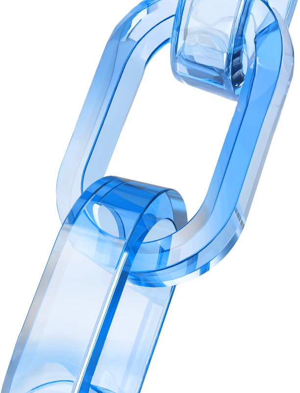 Image of blue glass chains